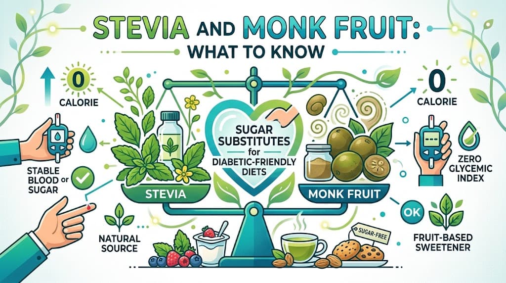 Stevia and Monk Fruit for Diabetes: What to Know
